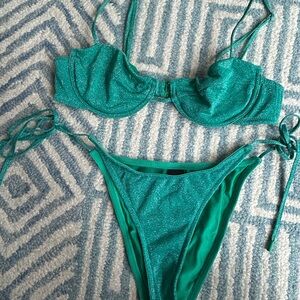 Triangl Swimwear Glittering Green Bikini